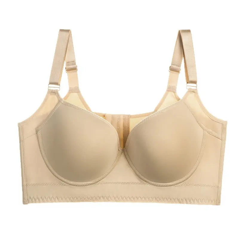 Black full-cup large size bra by SHOPEZRA L.L.C., feminine push-up underwear with supportive design for large breasts.