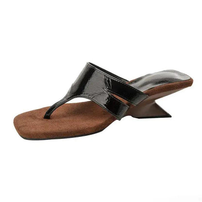 In-Stock Items for Dropshipping~ French-Style High-End Wedge Flip-Flops with Thong Straps and High Heels by Dropshipman
