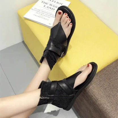 2026 Spring and Summer New Style Sandals, Korean Style Thong-Toe High-Top Women&