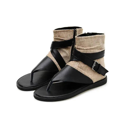 2026 Spring and Summer New Style Sandals, Korean Style Thong-Toe High-Top Women&