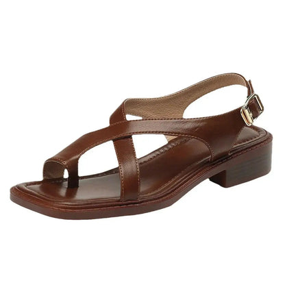French Flat Thong Sandals Women&