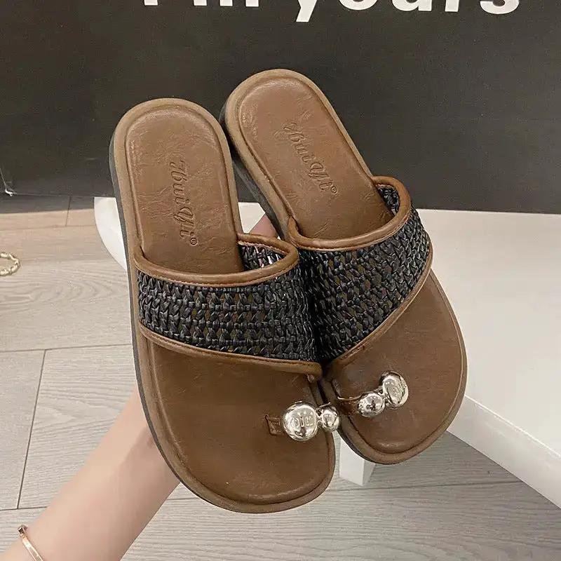 Niche Thong Toe Sandals for Women&