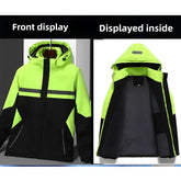 New Winter Work Jacket, Waterproof Windproof Reflective Thermal Coat with Fleece Lining, Stain Resistant Outdoor SHOPEZRA L.L.C.