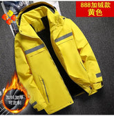 New Winter Work Jacket, Waterproof Windproof Reflective Thermal Coat with Fleece Lining, Stain Resistant Outdoor SHOPEZRA L.L.C.