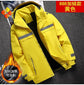 New Winter Work Jacket, Waterproof Windproof Reflective Thermal Coat with Fleece Lining, Stain Resistant Outdoor SHOPEZRA L.L.C.