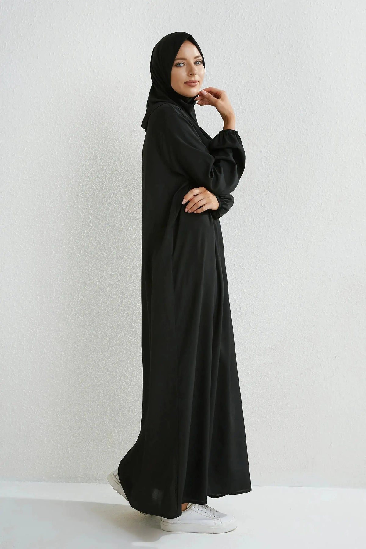 Muslim Dresses Women Maxi Dresses Mujer Vestidoes Female Loose Dresses Full Sleeve Printed Floral Casual Robe Long Dress by Dropshipman