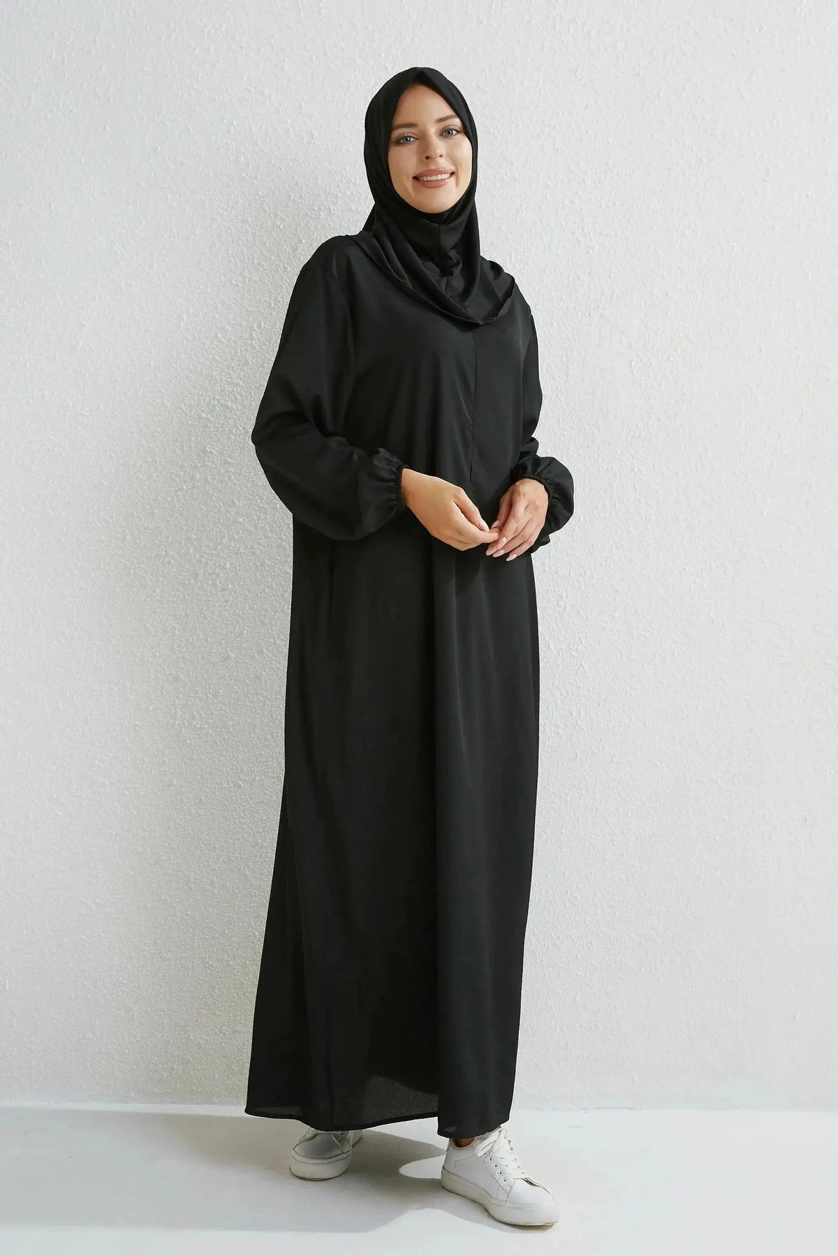 Muslim Dresses Women Maxi Dresses Mujer Vestidoes Female Loose Dresses Full Sleeve Printed Floral Casual Robe Long Dress by Dropshipman