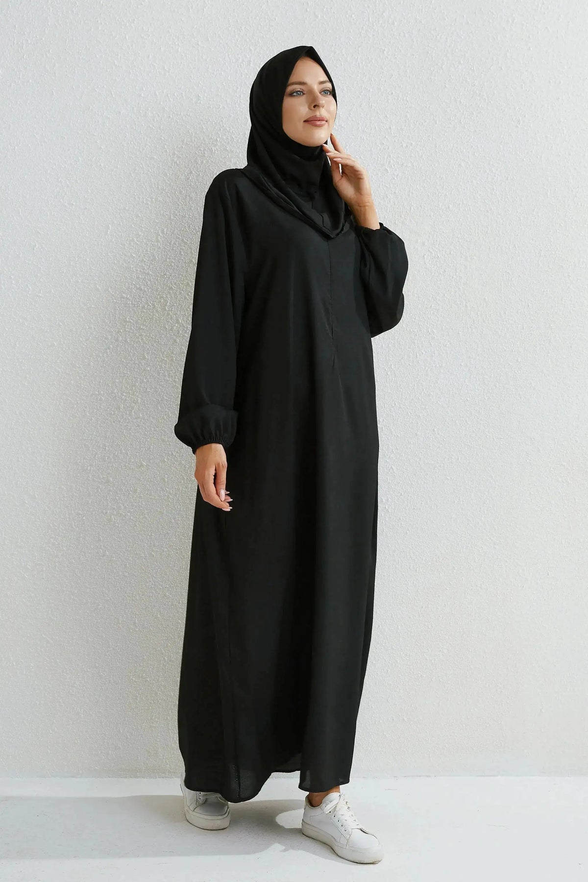 Muslim Dresses Women Maxi Dresses Mujer Vestidoes Female Loose Dresses Full Sleeve Printed Floral Casual Robe Long Dress by Dropshipman