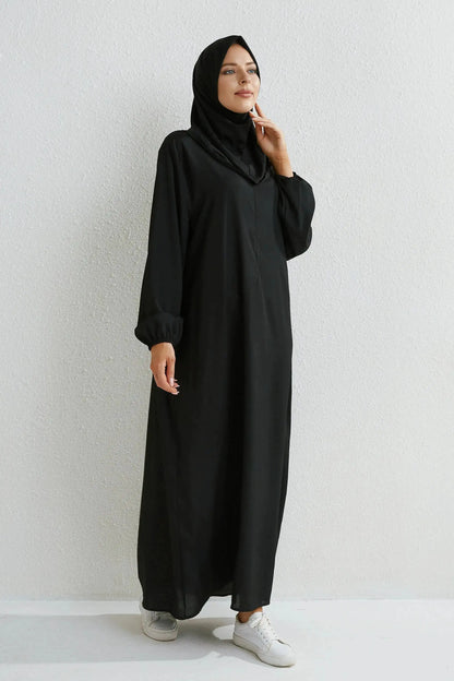 Muslim Dresses Women Maxi Dresses Mujer Vestidoes Female Loose Dresses Full Sleeve Printed Floral Casual Robe Long Dress by Dropshipman