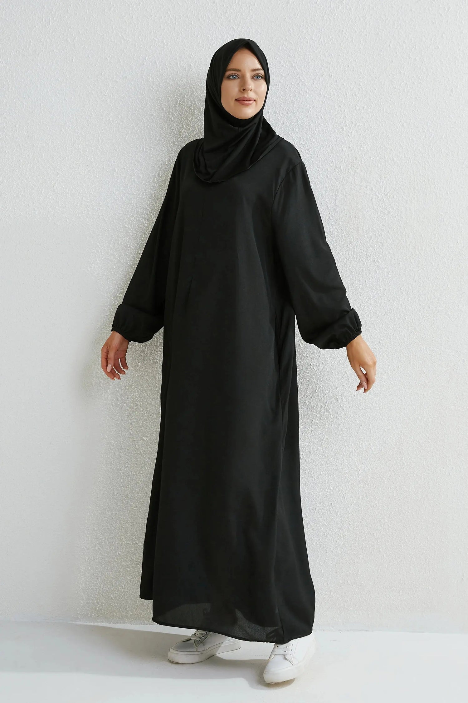 Muslim Dresses Women Maxi Dresses Mujer Vestidoes Female Loose Dresses Full Sleeve Printed Floral Casual Robe Long Dress SHOPEZRA L.L.C.