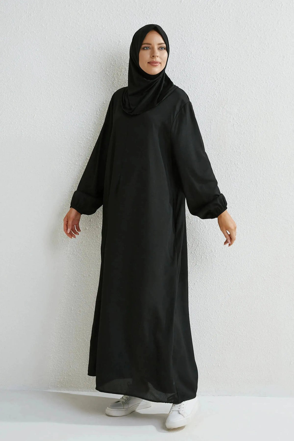 Muslim Dresses Women Maxi Dresses Mujer Vestidoes Female Loose Dresses Full Sleeve Printed Floral Casual Robe Long Dress by Dropshipman