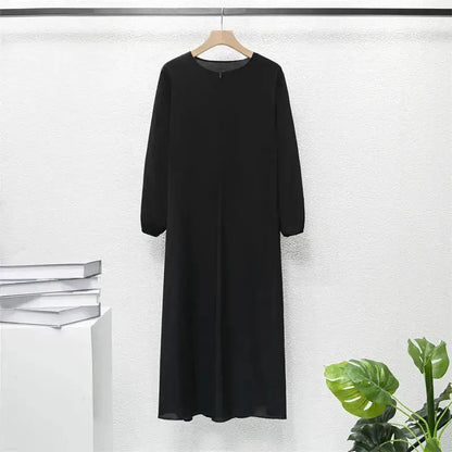 Muslim Dresses Women Maxi Dresses Mujer Vestidoes Female Loose Dresses Full Sleeve Printed Floral Casual Robe Long Dress by Dropshipman