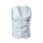2026 Luxury Business Jacquard Suit Vest Men Slim Fit Tops Black White Wedding Social Dance Party Dress Size 6XL 7XL 8XL SHOPEZRA L.L.C.