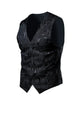 2026 Luxury Business Jacquard Suit Vest Men Slim Fit Tops Black White Wedding Social Dance Party Dress Size 6XL 7XL 8XL SHOPEZRA L.L.C.