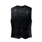 2026 Luxury Business Jacquard Suit Vest Men Slim Fit Tops Black White Wedding Social Dance Party Dress Size 6XL 7XL 8XL SHOPEZRA L.L.C.