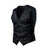 2026 Luxury Business Jacquard Suit Vest Men Slim Fit Tops Black White Wedding Social Dance Party Dress Size 6XL 7XL 8XL SHOPEZRA L.L.C.