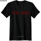dark souls Gaming T Shirt video game Men T-Shirt souls you died Novelty funny Casual from software dark souls 3 T-Shirts sbz3271 SHOPEZRA L.L.C.
