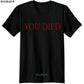 dark souls Gaming T Shirt video game Men T-Shirt souls you died Novelty funny Casual from software dark souls 3 T-Shirts sbz3271 SHOPEZRA L.L.C.