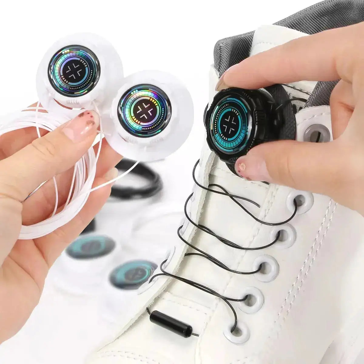 New model rotating shoe buckles, sports shoe accessories, lazy shoelaces without tying buckle, Men&