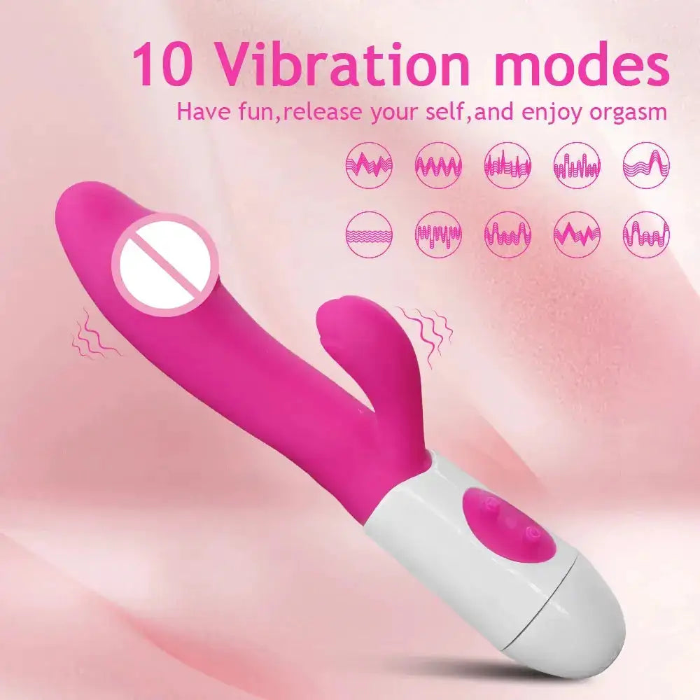 Realistic Dildo Rabbit Vibrator for Women G Spot Clitoral Stimulator 10 Mode Female Masturbator Adult Sex Toys Sexual Wellness by Dropshipman