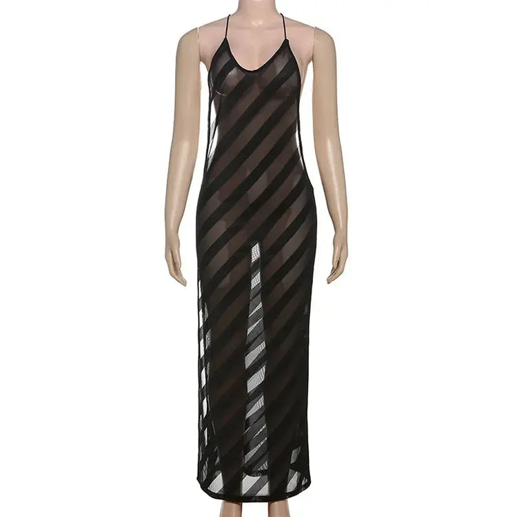 Black Evening Dresses For Women Clothing Backless Vestidos Elegantes Para Mujer See Through Sexi Night Dress Hot Club Outfit SHOPEZRA L.L.C.