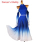Modern Dance Dress Stand-Up Collar Mesh Sleeve Long Skirt Performance Clothing High-End Custom Child Woman Competition Clothes SHOPEZRA L.L.C.
