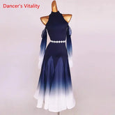 Modern Dance Dress Stand-Up Collar Mesh Sleeve Long Skirt Performance Clothing High-End Custom Child Woman Competition Clothes SHOPEZRA L.L.C.
