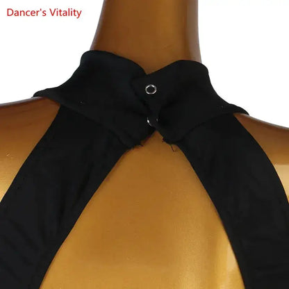 Modern Dance Dress Stand-Up Collar Mesh Sleeve Long Skirt Performance Clothing High-End Custom Child Woman Competition Clothes by Dropshipman