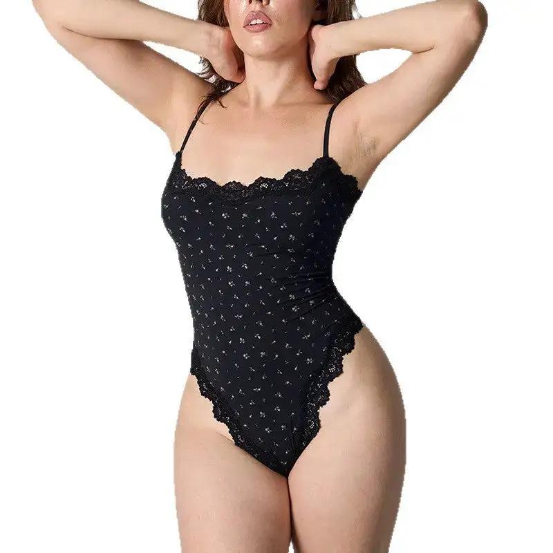 LACE THONG BODYSUIT Cross-border Explosions Lace Sling Triangle Body Shaping Clothes by Dropshipman