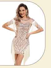 1920s Flapper Sequins Great Gatsby Cocktail Party Dress Sexy Retro Dress Wedding Dress Shop Dinner Dress Embroidered Dress SHOPEZRA L.L.C.