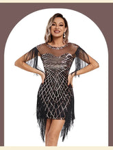 1920s Flapper Sequins Great Gatsby Cocktail Party Dress Sexy Retro Dress Wedding Dress Shop Dinner Dress Embroidered Dress SHOPEZRA L.L.C.