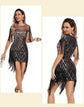 1920s Flapper Sequins Great Gatsby Cocktail Party Dress Sexy Retro Dress Wedding Dress Shop Dinner Dress Embroidered Dress SHOPEZRA L.L.C.