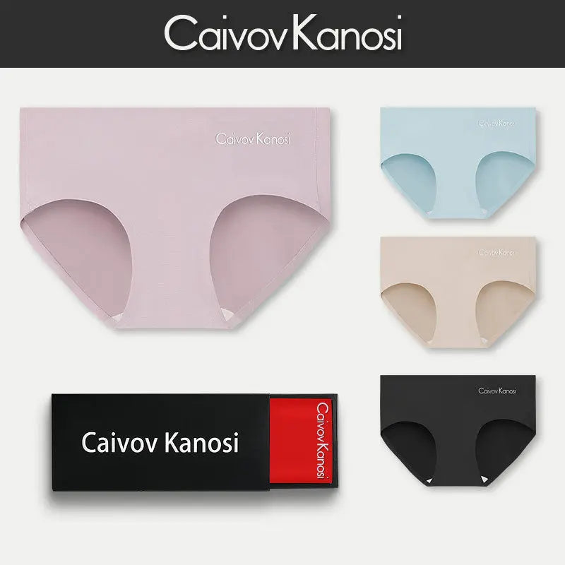 Black Caivov Kanosick80 modal women's underwear by SHOPEZRA L.L.C., silk anti-bacterial crotch briefs for girls, close-up view