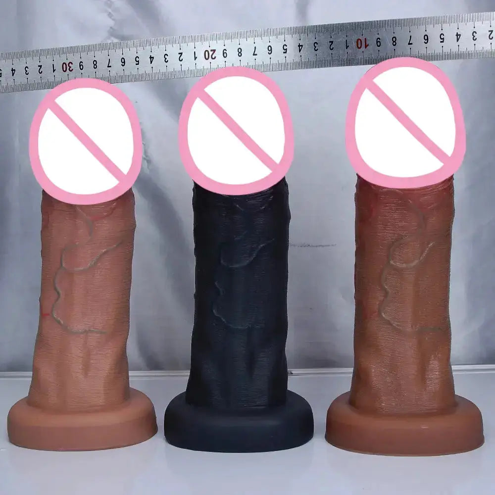 Huge Realistic Soft Dildo Man Big Glans Small Cock Masturbators Double Layer Penis Women Anal Sex Toy Suction Cup Adults Dick by Dropshipman