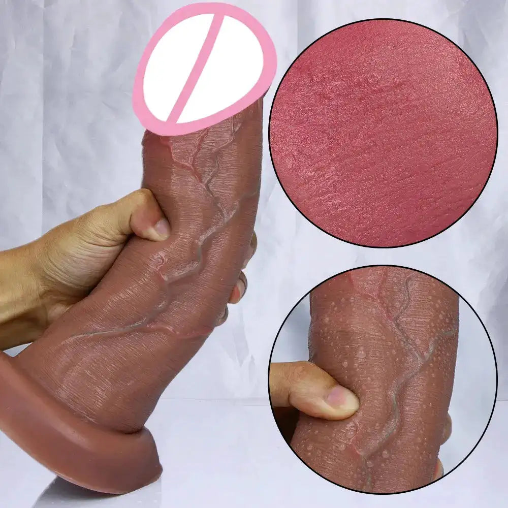 Huge Realistic Soft Dildo Man Big Glans Small Cock Masturbators Double Layer Penis Women Anal Sex Toy Suction Cup Adults Dick by Dropshipman