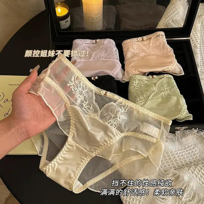 Sexy Hollow Mesh Underwear Women&