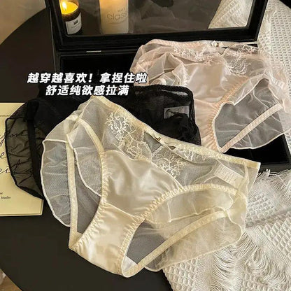 Sexy Hollow Mesh Underwear Women&