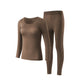 Seamless Thermal Underwear Set for Women, Invisible Thermal Thin Base Layer, Temperature-Regulating Autumn Long-Sleeve Top and Long Pants SHOPEZRA L.L.C.