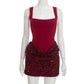 Townlike Pleated Slim Bodycon Dress Women Spaghetti Strap Mini 2026 Summer Dress Sequin Evening Nightclub Sexy Party Dresses SHOPEZRA L.L.C.