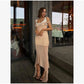Women Sheer Mesh Overlay Midi Dress Waist Cinched Sleeveless Spaghetti Strap 2026 Summer Accessories Trendy Classy Lady Outfits SHOPEZRA L.L.C.