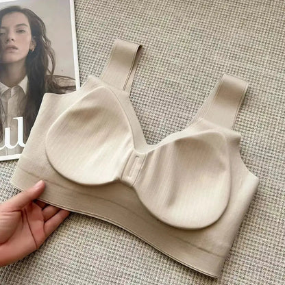 Seamless Underwear for Women with Small Busts, Thin Style, No Underwire, Fixed, No Empty Cup, Outward Expansion, Anti-Gravity Bra, Anti-Sagging by Dropshipman