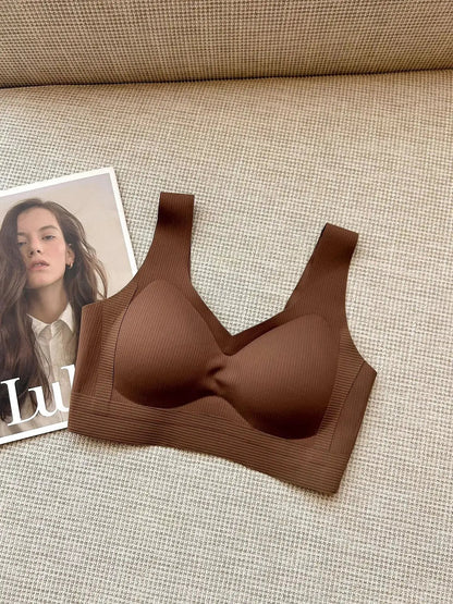Seamless Underwear for Women with Small Busts, Thin Style, No Underwire, Fixed, No Empty Cup, Outward Expansion, Anti-Gravity Bra, Anti-Sagging by Dropshipman