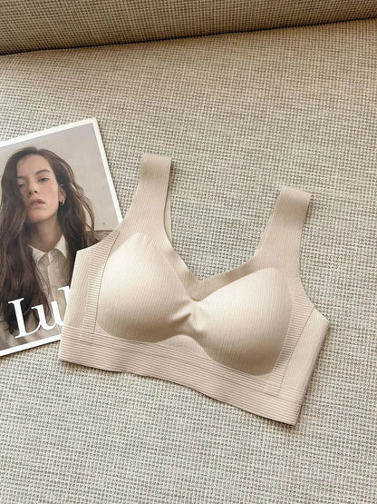 Seamless Underwear for Women with Small Busts, Thin Style, No Underwire, Fixed, No Empty Cup, Outward Expansion, Anti-Gravity Bra, Anti-Sagging by Dropshipman