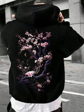 Plum blossoms that can withstand severe cold Print  Mans Retro Loose Hoodie  Fleece Warm Fashion Hoody Unisex Basics Clothing SHOPEZRA L.L.C.