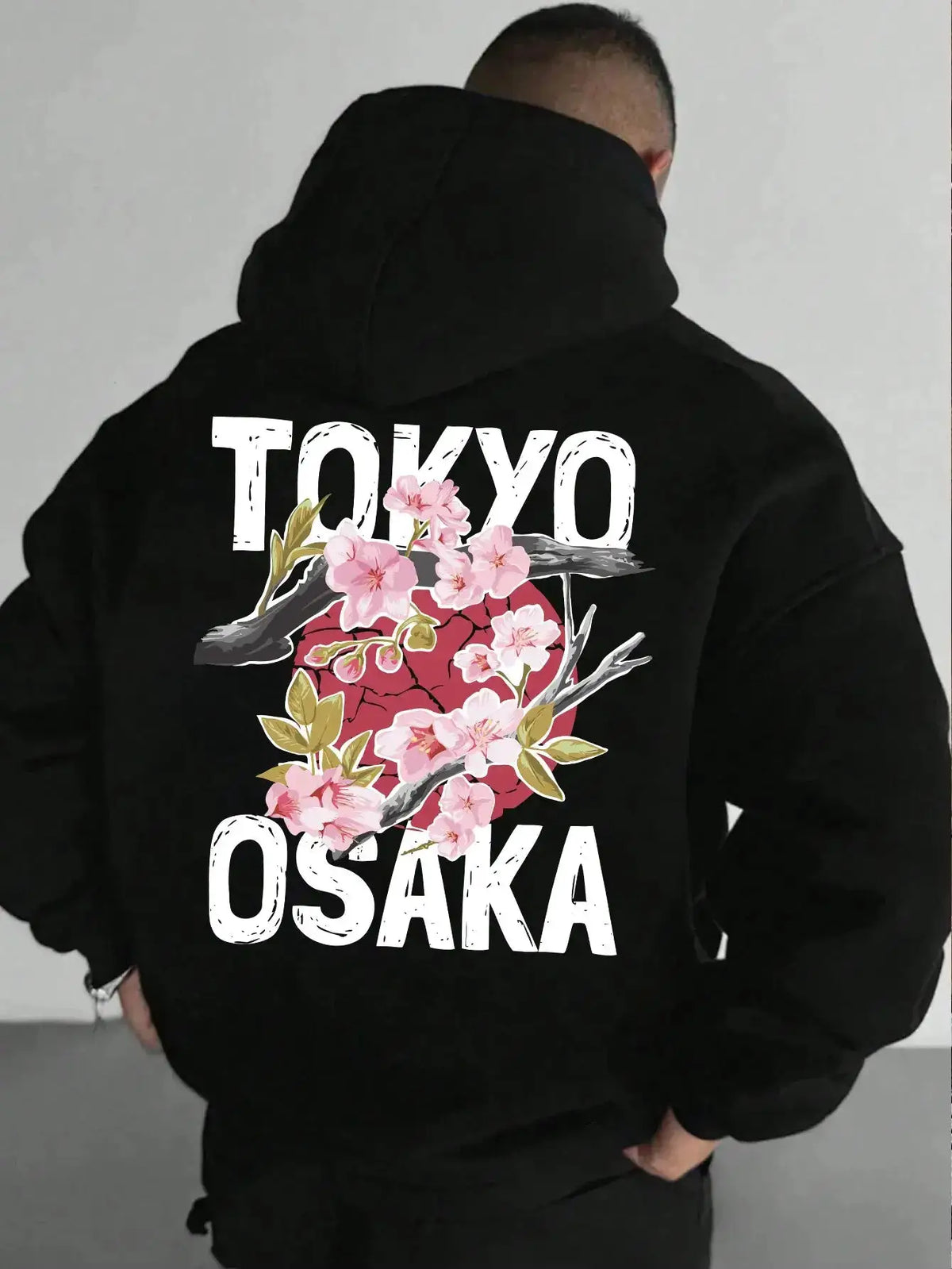 Plum blossoms that can withstand severe cold Print Mans Retro Loose Hoodie Fleece Warm Fashion Hoody Unisex Basics Clothing by Dropshipman