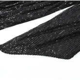 Sequin Patchwork Backless Dress Women Elegant Solid Middle Sleeve Cinched-waist Slim Long Dresses Fashion Evening Party Vestidos SHOPEZRA L.L.C.