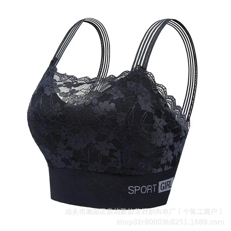New Sexy French Style Lace Bra Beautiful Back Anti-Light Breathable Non-Steel Ring Gather-up Underwear Women&