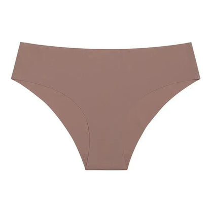 2024 autumn and winter explosions European-style seamless ice silk underwear breathable skin-friendly nude sports waist plus size ladies triangle by Dropshipman
