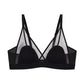 Underwear for Women Summer Thin Style Big Breasts Showing Small No Rims Sexy Breathable Mesh French Triangle Cup Push-Up Bra New Style SHOPEZRA L.L.C.