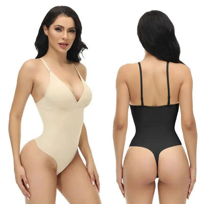 Cross-Border New Product European and American Plus-Size Shapewear Bodysuit Tummy Control Waist Cincher Body Shaping Underwear Elastic Tight-Fitting Garment by Dropshipman